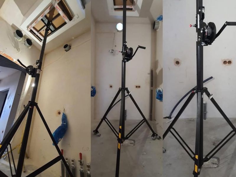 GUIL ELC-710 Crane for Mounting Awnings, Pergolas, Air Conditioners, Duct Air Conditioners, Knauf and Beams Price