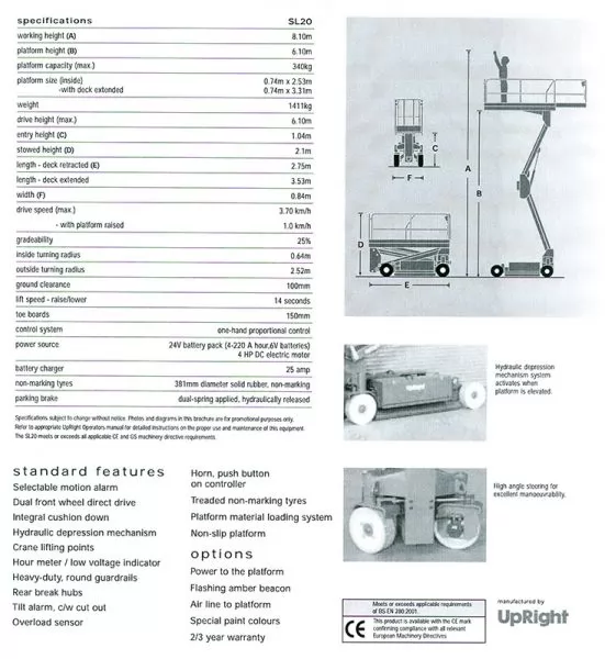 Upright sl20 graf