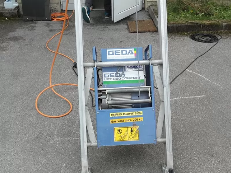 Najam GEDA COMFORT kosi građevinski lift  - Prodaja, Najam, Cijena